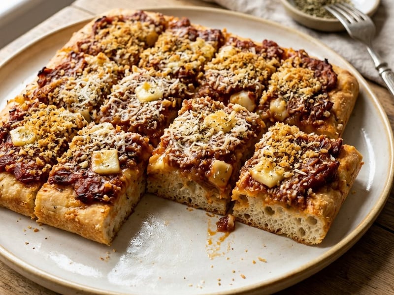 Sfincione Palermitano with Pecorino | Sicilian Pan Flatbread