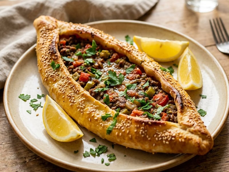 Kıymalı Pide | Knusprige Hackfleisch-Schiffchen