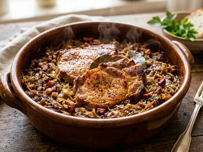 Balkan Podvarak | Deftiges Sauerkraut mit Schweinefleisch