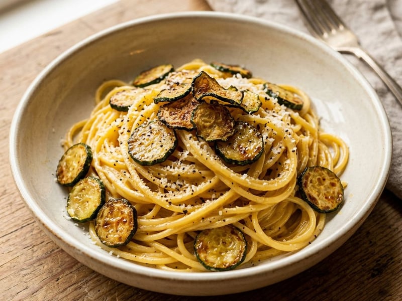 Spaghetti alla Carbonara di Zucchine | Vegetarischer Klassiker