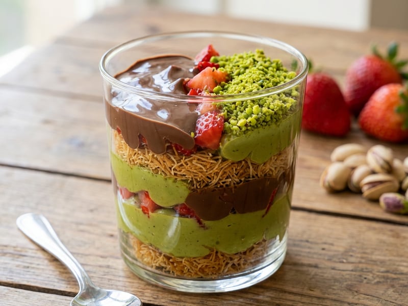 Dubai Desert with Strawberries
