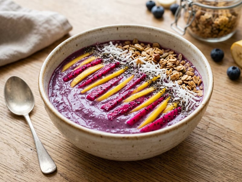 Tigerstreifen Frühstücksbowl