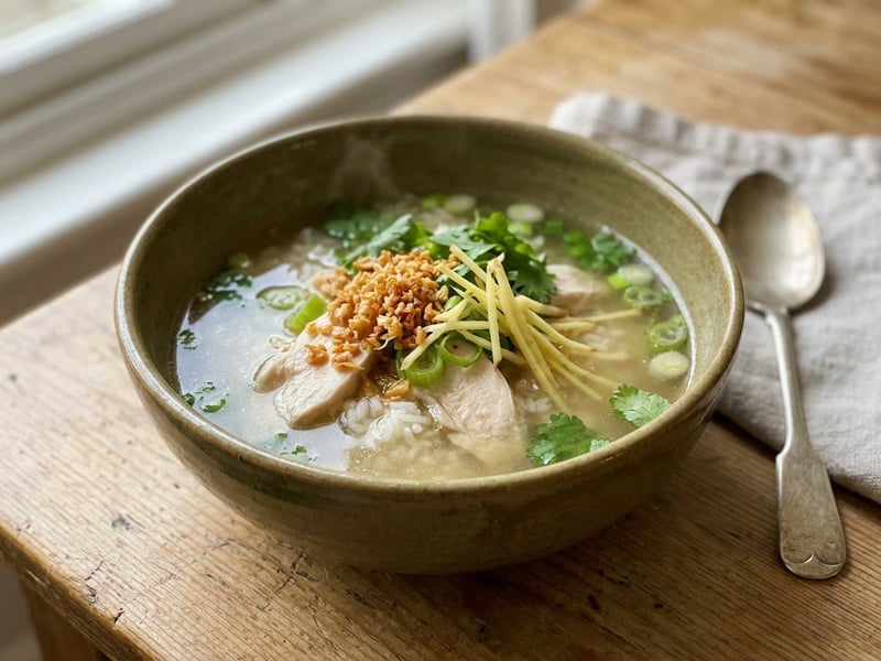 Khao Tom Gai | Thailändische Hühner-Reissuppe
