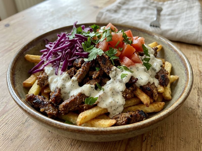 Döner Box with Crispy Fries | Turkish Street Food Classic