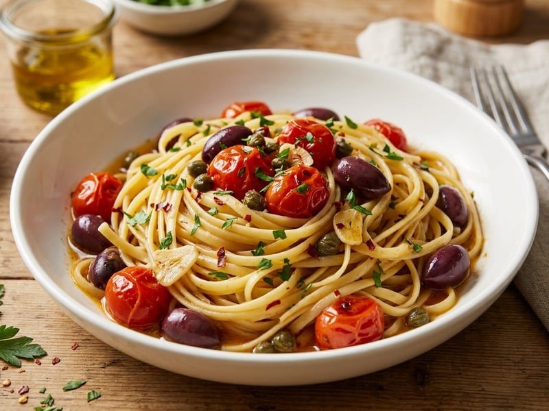 Linguine alla Puttanesca | Pikant in 20 Minuten