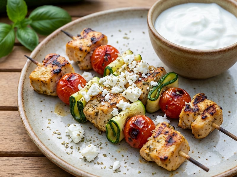 Skewers with Feta