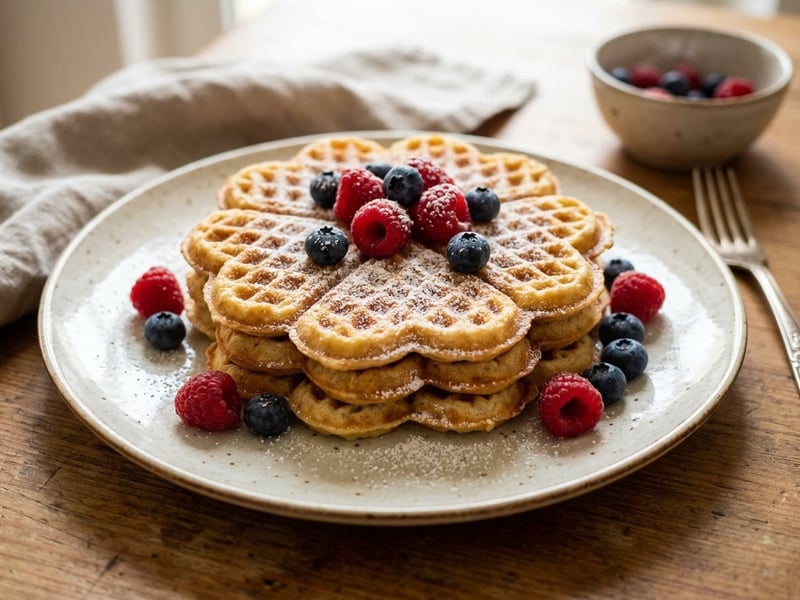 Fluffige Quarkwaffeln | Goldbrauner Brunch-Klassiker