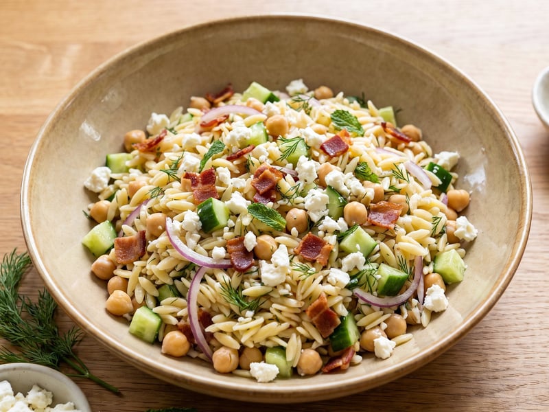 Griechischer Orzo-Salat