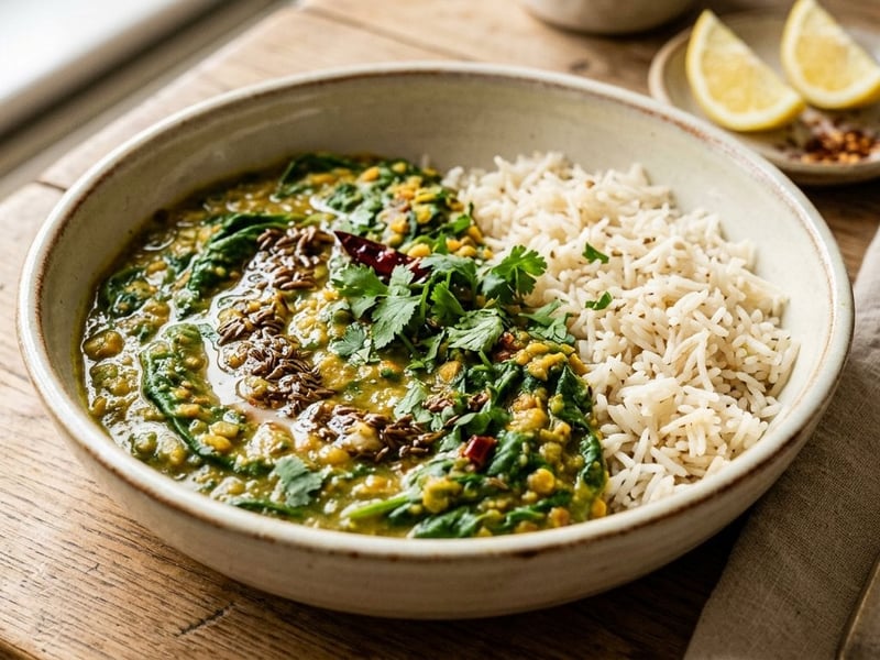 Indian Dal Palak | Aromatic & Creamy