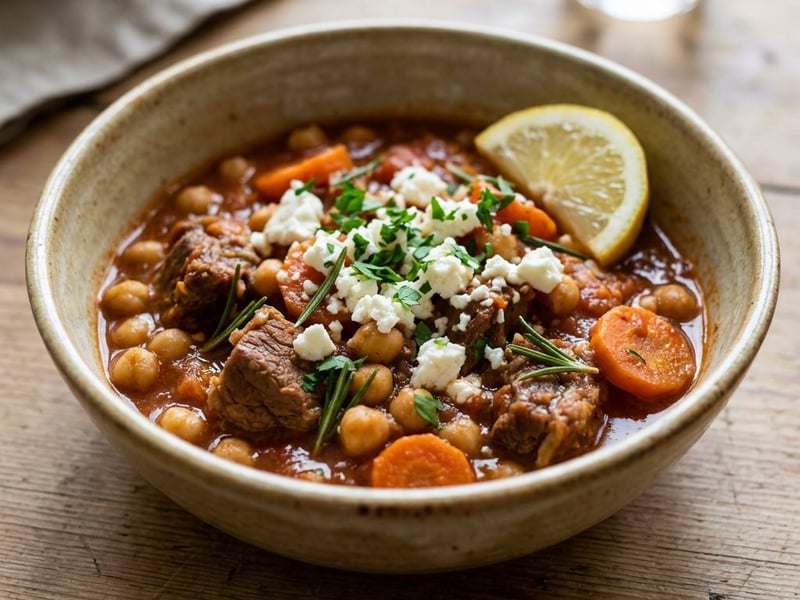 Greek Lamb Stew with Chickpeas | Arni me Revithia