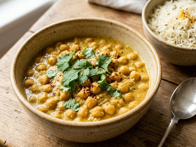 Indisches Chana Madra | Cremiges Joghurt-Curry