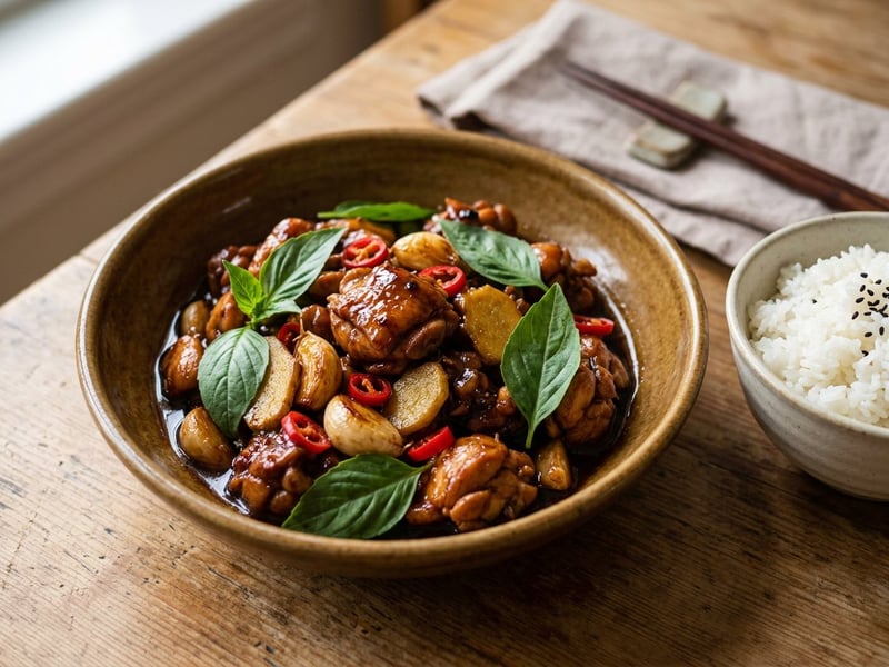 San Bei Ji | Drei-Tassen-Hähnchen in 15 Min.