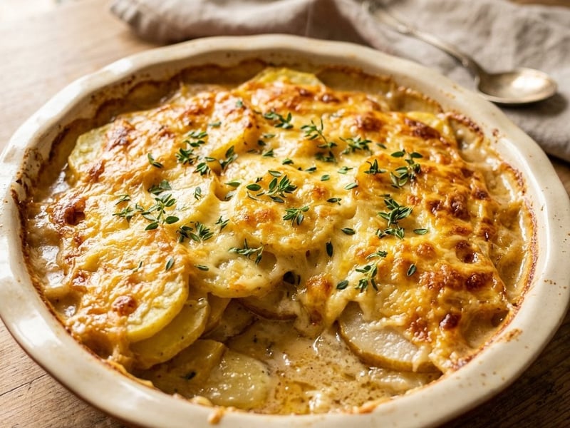Potato and Pear Gratin | Savory with Bergkäse