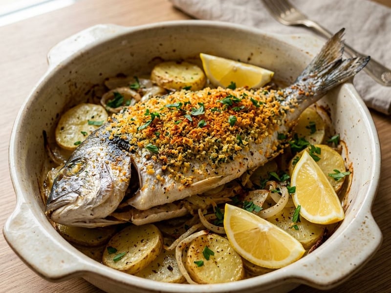 Dorada a la Madrileña | Spanish Baked Sea Bream