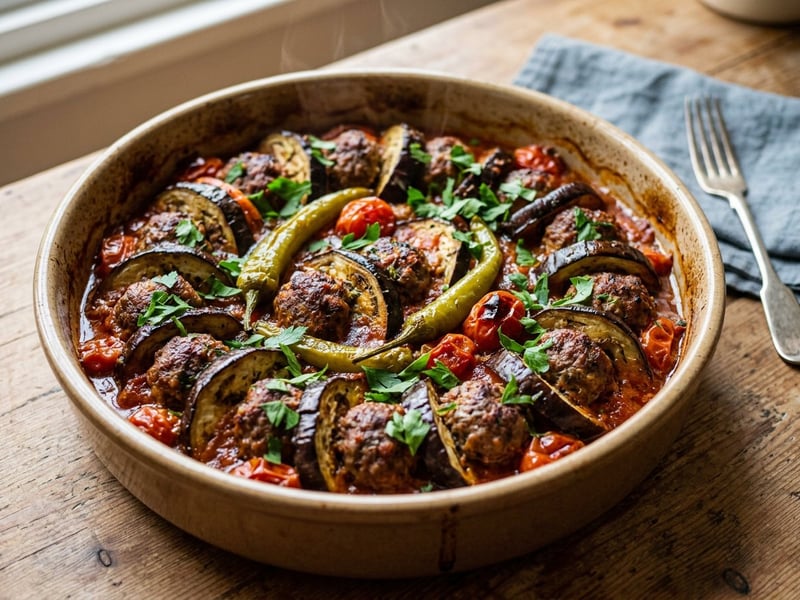 Turkish Patlıcan Kebabı | Juicy Eggplant Köfte