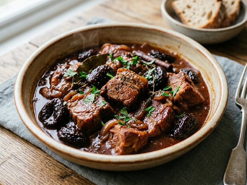Griechisches Schweinefleisch mit Backpflaumen | Choirino me Damaskina