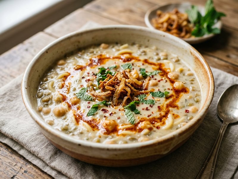 Tutmaç Çorbası | Türkische Linsen-Joghurt-Suppe
