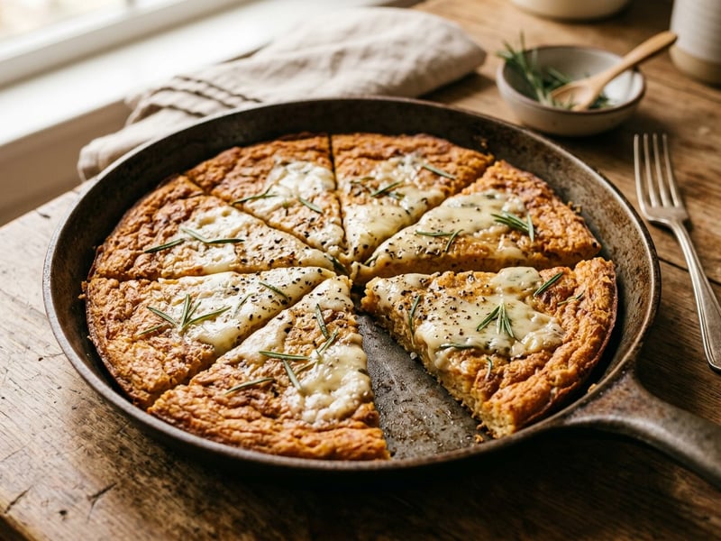 Ligurische Farinata mit Gorgonzola | Aromatisch & kross