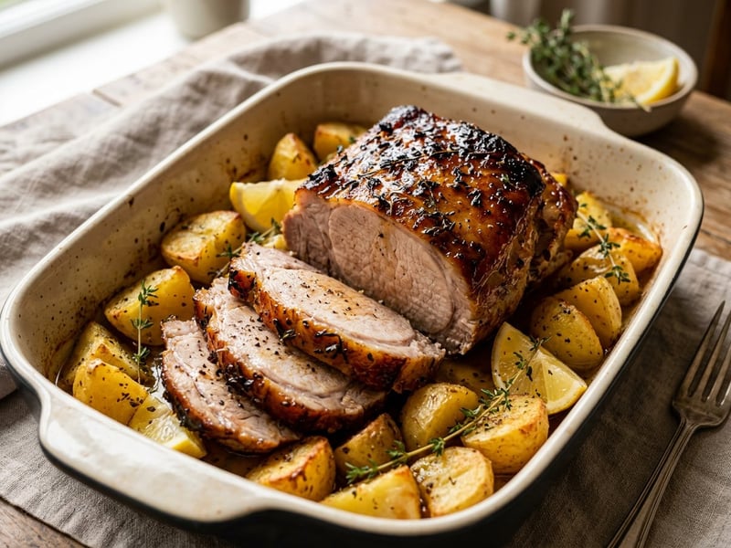Greek Roast Pork | Crispy with Honey & Thyme