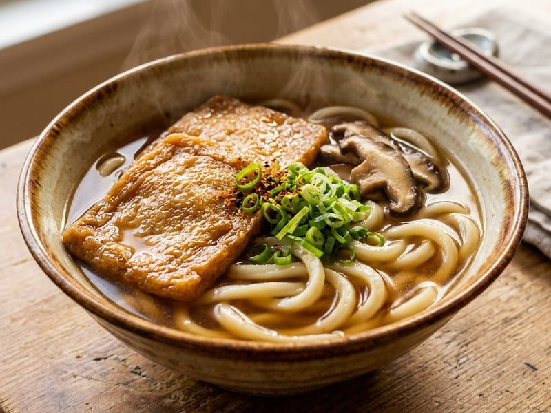 Kitsune Udon | Warming Japanese Tofu Noodle Soup