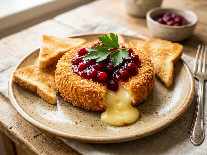 Baked Camembert | Crispy with Lingonberries