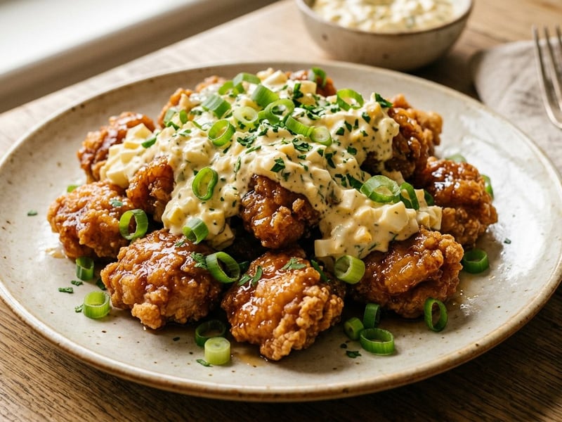 Japanisches Chicken Nanban | Knusprig mit Sauce Tartar