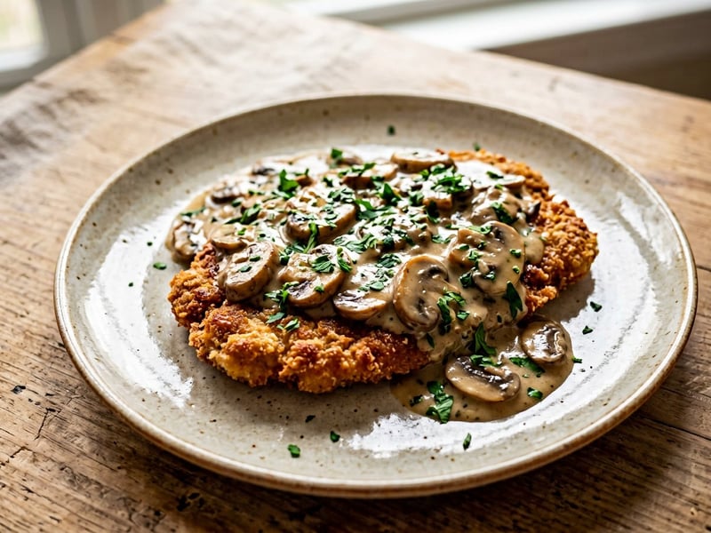 Classic Jägerschnitzel | With Creamy Mushroom Sauce