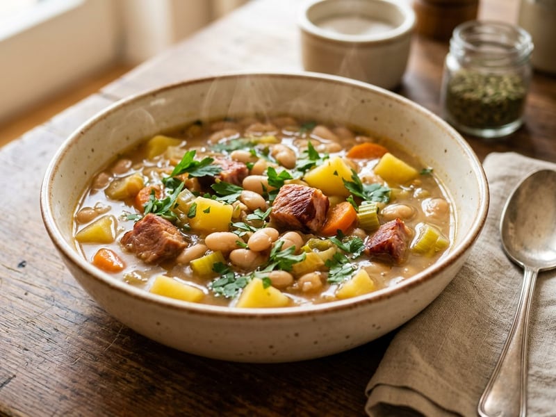 White Bean Stew with Kasseler | Hearty Autumn Classic