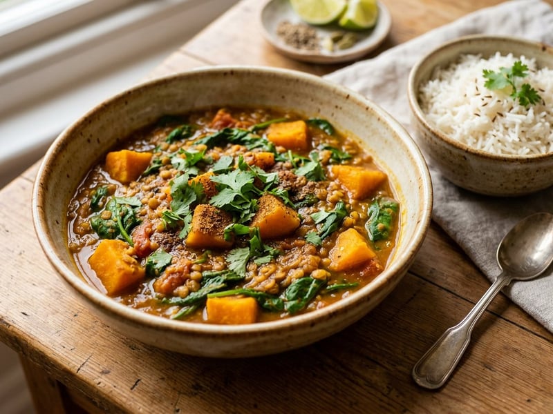 Indian Lentil Dhansak | Creamy & Aromatic