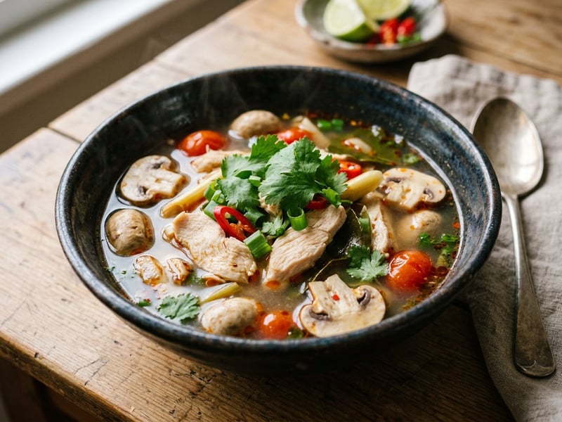 Tom Yum Gai | Pikant-saure thailändische Hühnersuppe