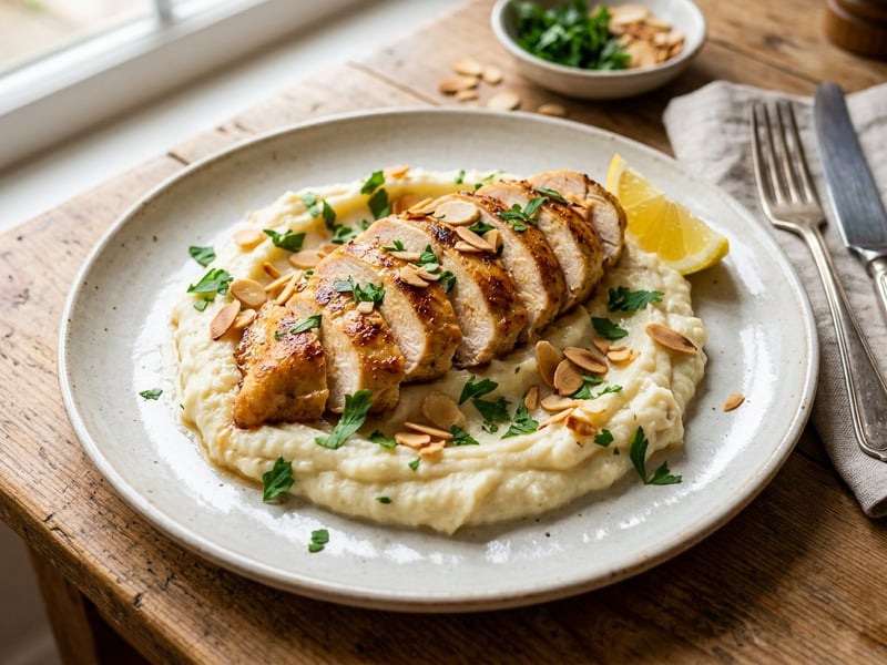 Lemon Chicken with Skordalia | In 25 Mins