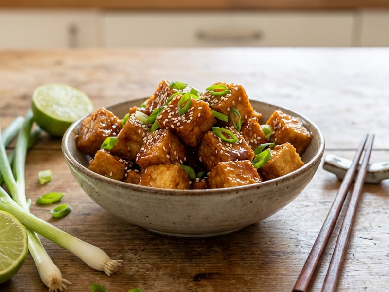 Crispy Sticky Tofu