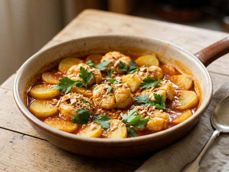 Rape en All i Pebre | Spanish Monkfish Stew