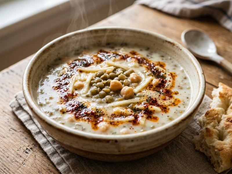 Tutmaç Çorbası | Türkische Linsen-Nudel-Suppe