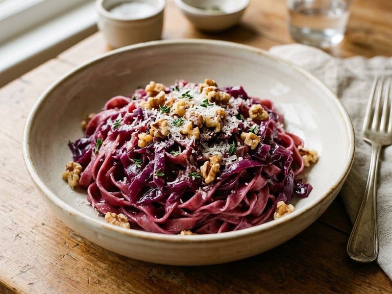 Pasta with Caramelized Red Cabbage | Fine Autumn Treat