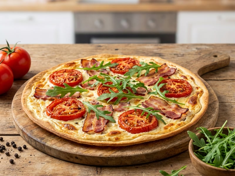 Quick Flammkuchen Snack