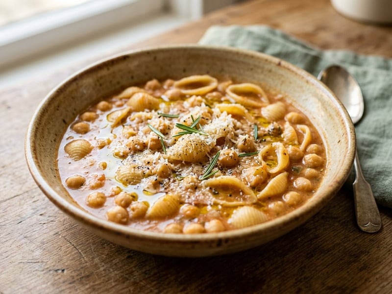 Classic Pasta e Ceci | Creamy & Hearty in 25 Min.
