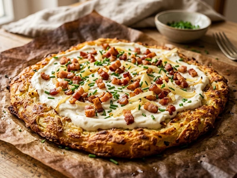 Thuringian Detscher | Savory Oven-Baked Potato Flatbreads