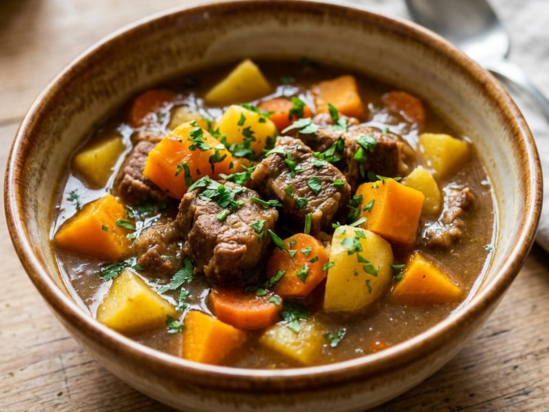 Pumpkin and Pork Stew | Hearty Autumn Delight