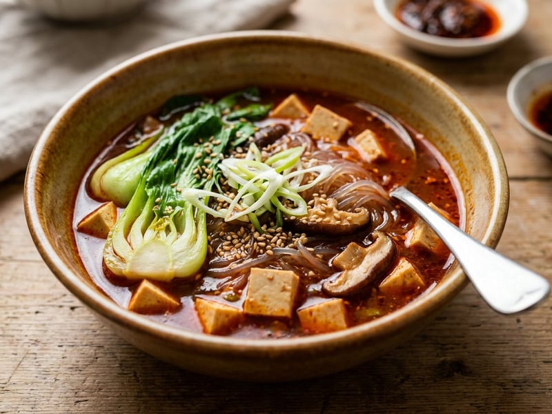Szechuan Mala Tang with Tofu | Spicy Hot Pot Soup