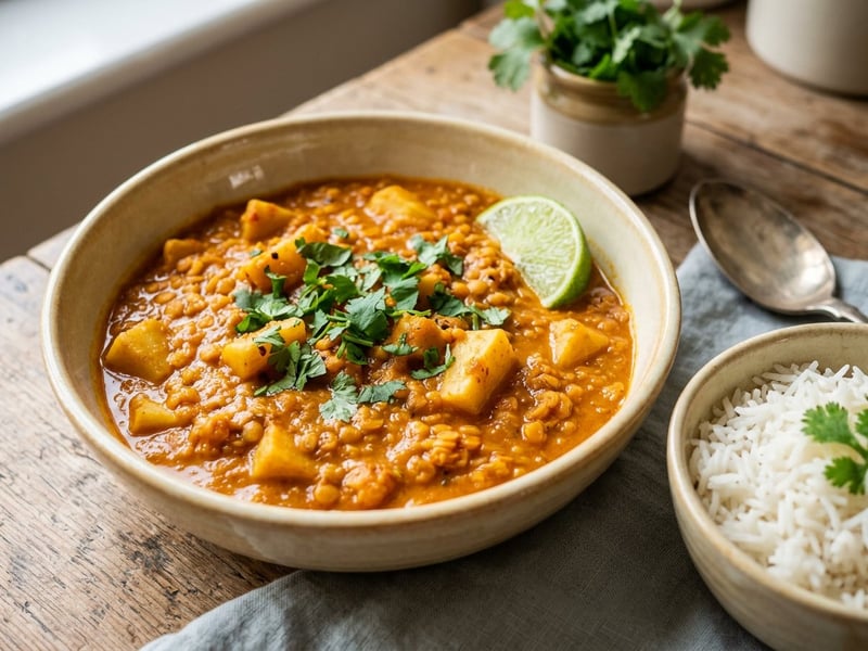 Indian Parsnip & Lentil Curry | Creamy & Warming