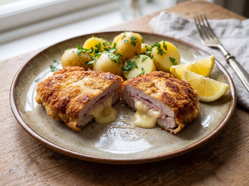 Classic Pork Cordon Bleu | Crispy & Juicy