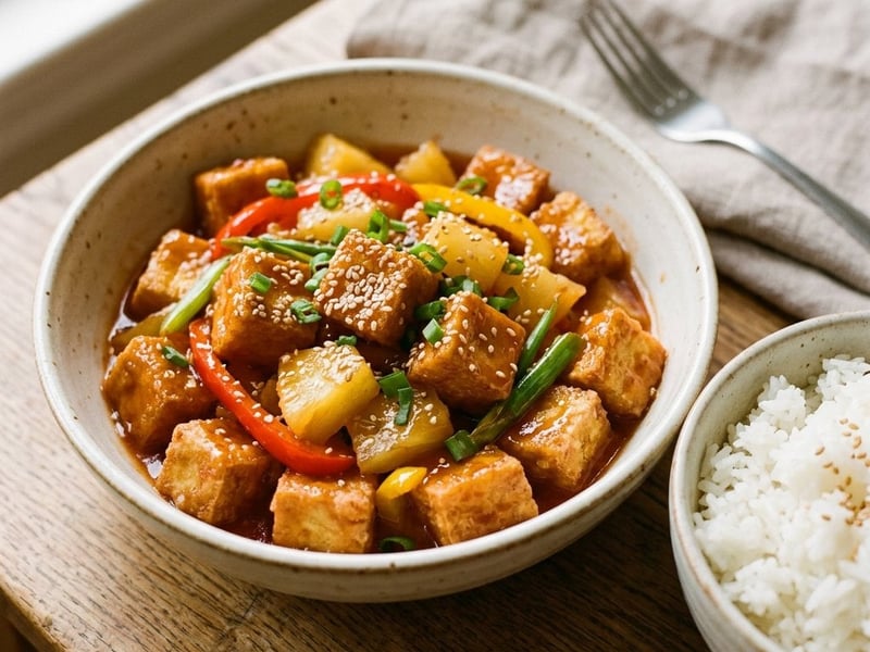 Crispy Sweet and Sour Tofu | Quick Wok in 15 Min.