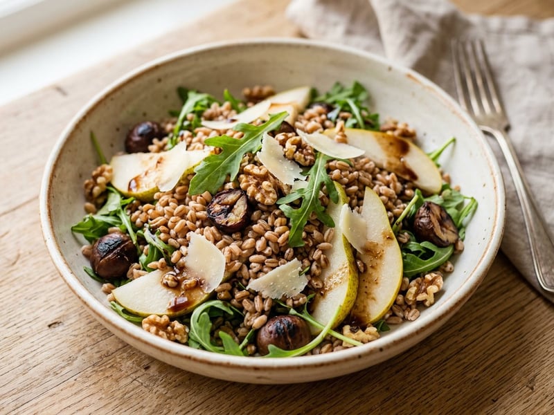 Tuscan Farro Salad with Chestnuts | Fine Autumn Delight