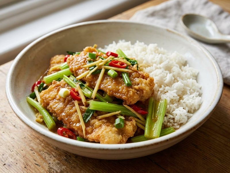 Pla Pad Kuen Chai | Crispy Thai Wok Fish
