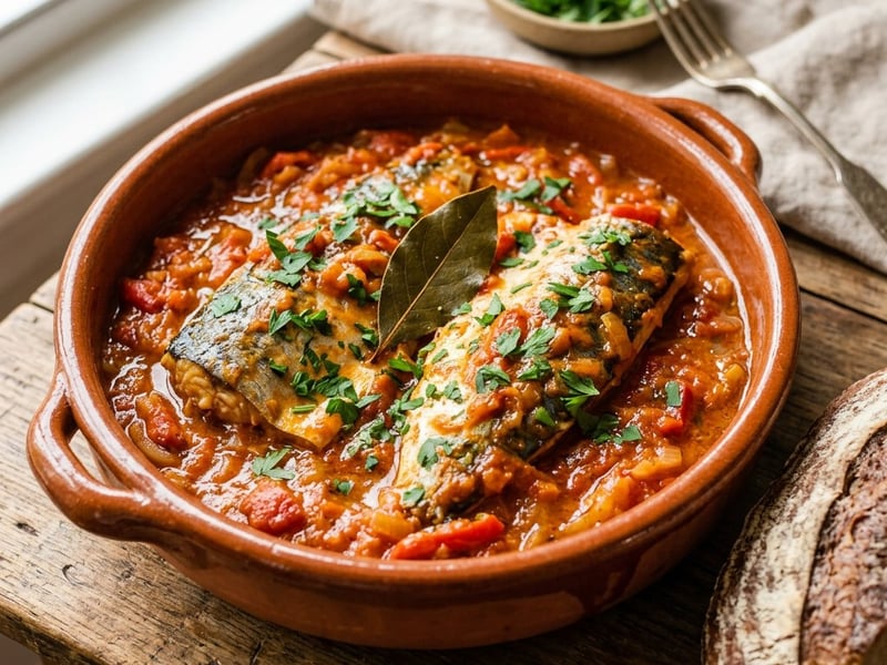 Caballa con Tomate | Andalusian Mackerel in Tomato Sauce