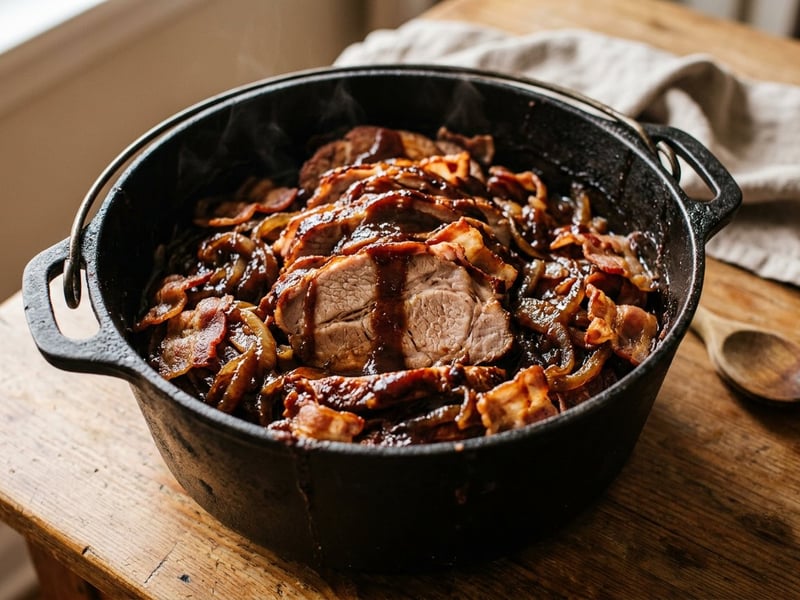 BBQ-Schichtfleisch aus dem Dutch Oven | Saftig & rauchig