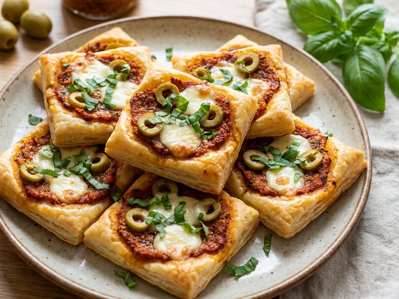 Mini Puff Pastry Pizza