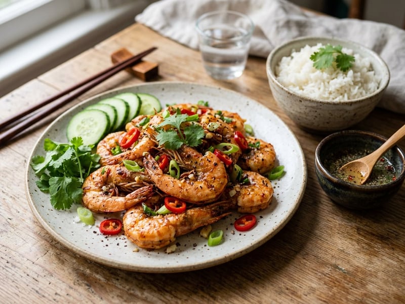 Tôm Rang Muối Ớt | Vietnamese Salt and Chili Prawns