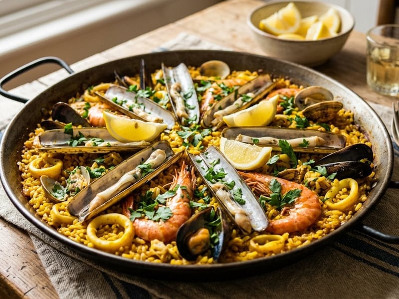 Spanish Razor Clam Rice Pan | Arroz con Navajas